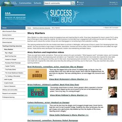 Story Starters / Teaching & learning resources / Success for Boys - Success for Boys