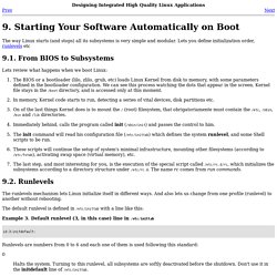 Starting Your Software Automatically on Boot