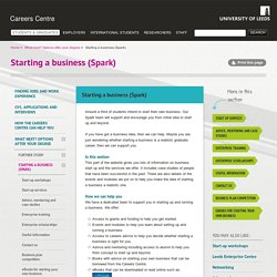 Starting a business (Spark) Information