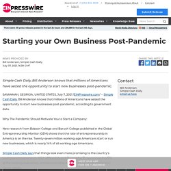 Starting your Own Business Post-Pandemic