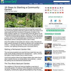 10 Steps to Starting a Community Garden