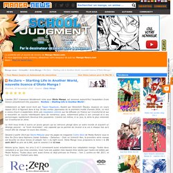 Re:Zero – Starting Life in Another World, nouvelle licence d'Ototo Manga !, 09 Novembre 2016