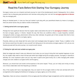 Read this Facts Before Kick Starting Your Surrogacy Journey