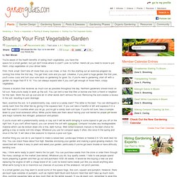 Starting Your First Vegetable Garden