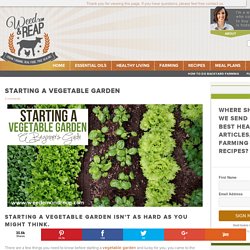 Starting a Vegetable Garden - Weed 'em & Reap
