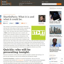 StartInParis: What it is and what it could be.