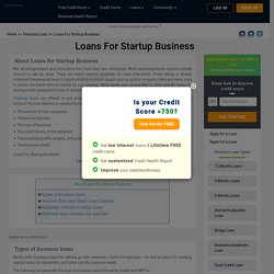 Startup Business Loan - Loans for Startup Business