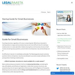 Startup Guide for Small Business