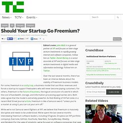 Should Your Startup Go Freemium?