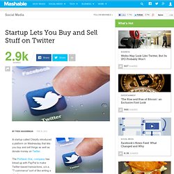 Startup Lets You Buy and Sell Stuff on Twitter