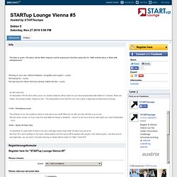 STARTup Lounge Vienna #5 Wien