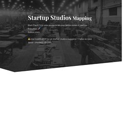 Startup Studios Mapping 2020 - Start The F Up