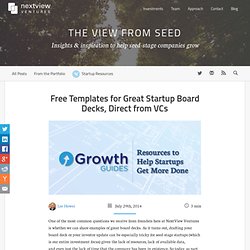 Startup Board Decks: Free Templates from VCs