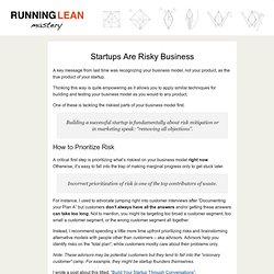 Startups Are Risky Business