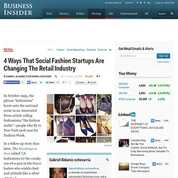 Social Fashion Startups Are Changing Retail
