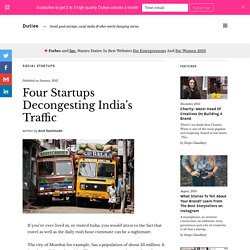 Four Startups Decongesting India's Traffic