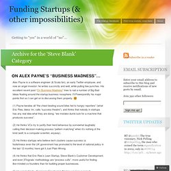 Funding Startups (& other impossibilities)
