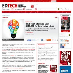 8 Ed Tech Startups Earn $140,000 for Innovative Ideas