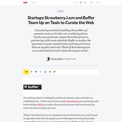 Startups StrawberryJ.am and Buffer Team Up on Tools to Curate the Web