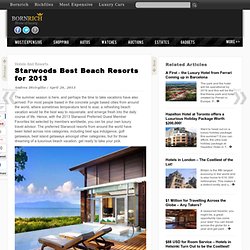 Starwoods Best Beach Resorts for 2013