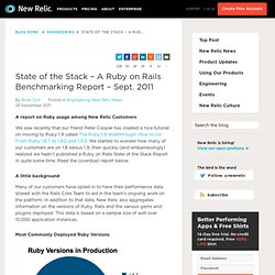State of the Stack – A Ruby on Rails Benchmarking Report – Sept. 2011