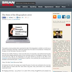 The State of the Blogosphere 2010