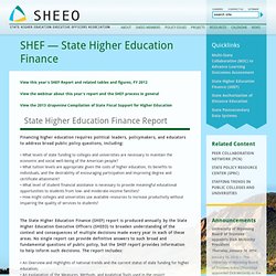 State Higher Education Finance