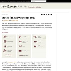 State of the News Media 2016
