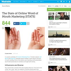 The State of Online Word of Mouth Marketing [STATS]