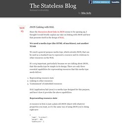 The Stateless Blog - JSON Linking with HAL