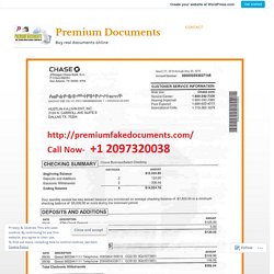 Buy Fake bank statement to obtain loan if you have bad credit history – Premium Documents