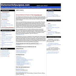 Sample Statement of Purpose - Example Essays - Statementofpurpose.com
