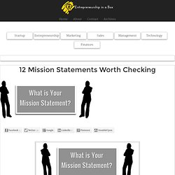 12 Mission Statements Worth Checking
