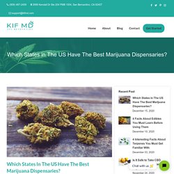 States With Best Cannabis Dispensaries in The US