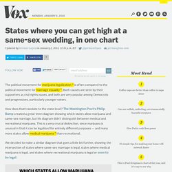 States where you can get high at a same-sex wedding, in one chart
