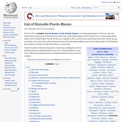 List of Stateside Puerto Ricans