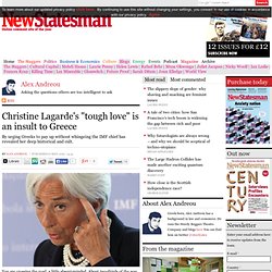 Christine Lagarde's "tough love" is an insult to Greece