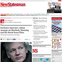 Assange on Murdoch, Manning & China