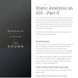 Static Analysis on iOS - Part II - Ruenzuo.io