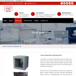 Pass Box - Static and Dynamic Clean Air Equipment