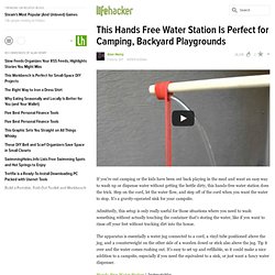 This Hands Free Water Station is Perfect for Camping, Backyard Playgrounds