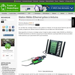 Station Météo Ethernet grâce à Arduino