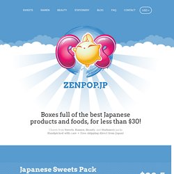 ZenPop - Packs of Japanese sweets, ramen, stationery, and cosmetics. Shipped worldwide from Japan.