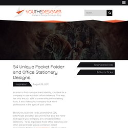 54 Unique Pocket Folder and Office Stationery Designs
