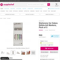 Nicoletta Stationery for Cakes Edible Ink Markers Pack of 5 - Yuppiechef