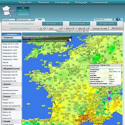 Cartes des stations météo en temps réel en France et en Europe