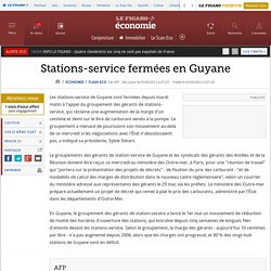 Stations-service fermées en Guyane