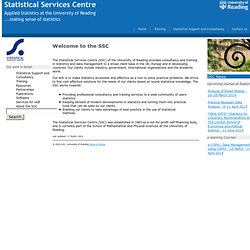 Statistical Services Centre - Welcome