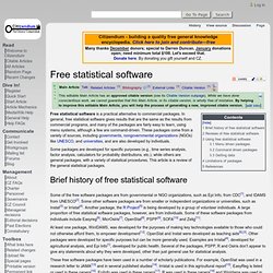 Free statistical software