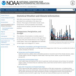 Statistical Weather and Climate Information